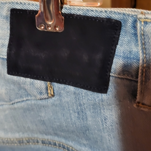 Smoke Rise Men's Distrwssed Blue Denim Jeans 34x32 - Picture 7 of 12